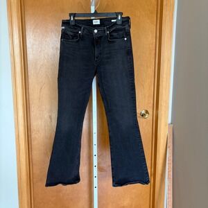 Citizens of Humanity Emanuelle‎ High Rise Flare Black Jeans size 29